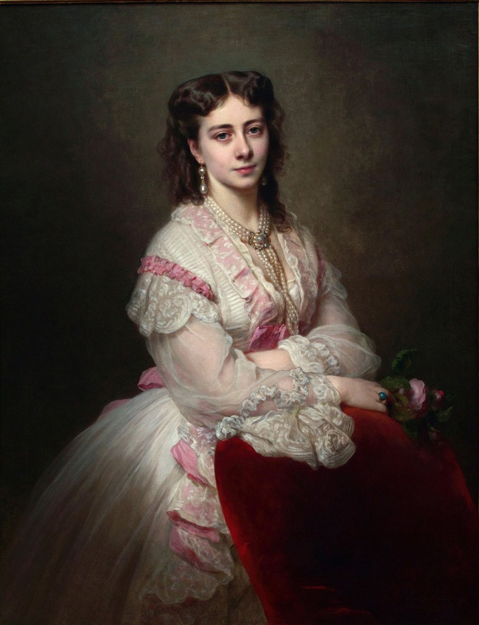 Portret hrabiny Marii Branickiej 1843-1918, geb. Księżniczka Sapieha, 1865 autorstwa Franz Xaver Winterhalter
