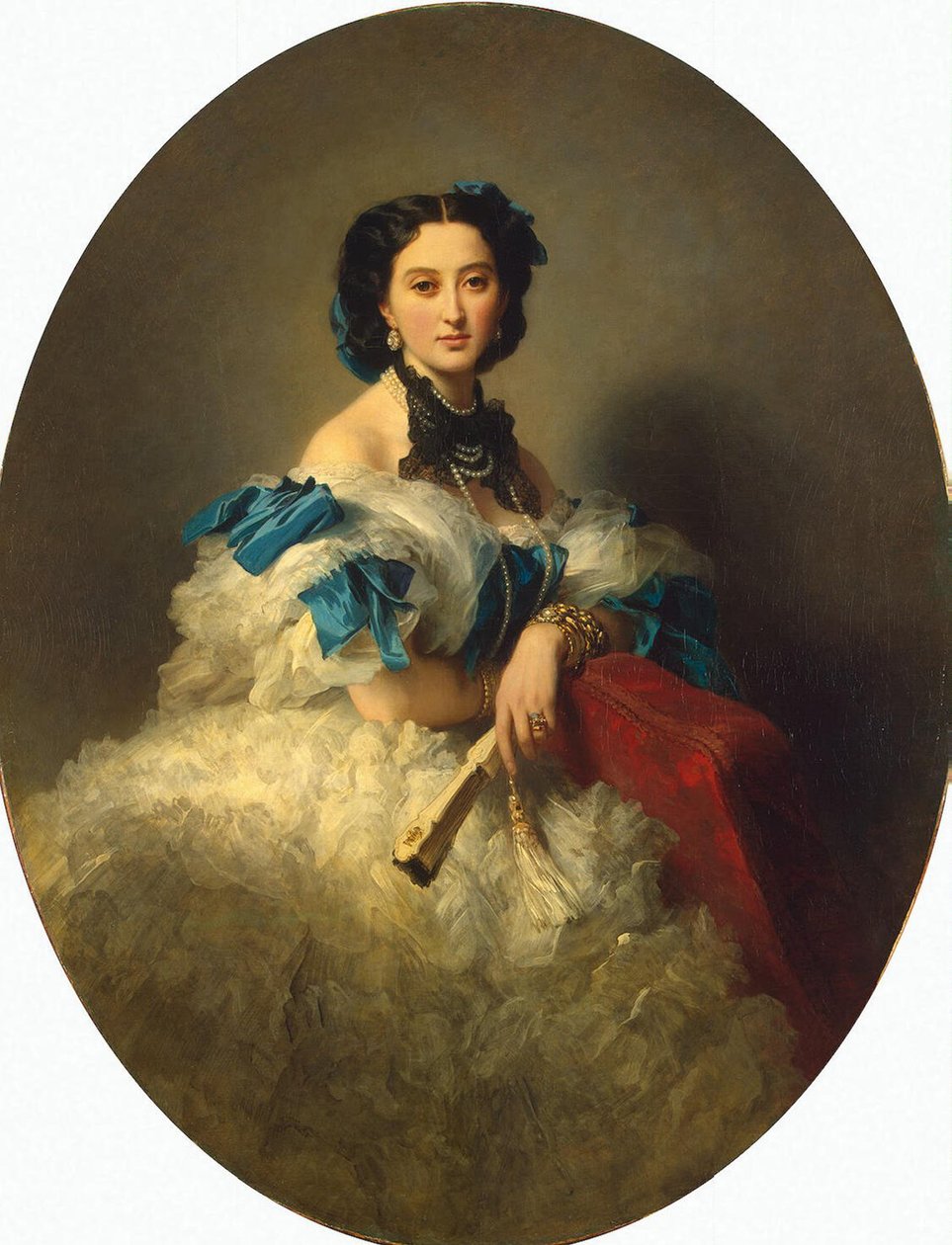 Portret Zountes Varvara Musina-Pushkina, po 1857 r. autorstwa Franz Xaver Winterhalter