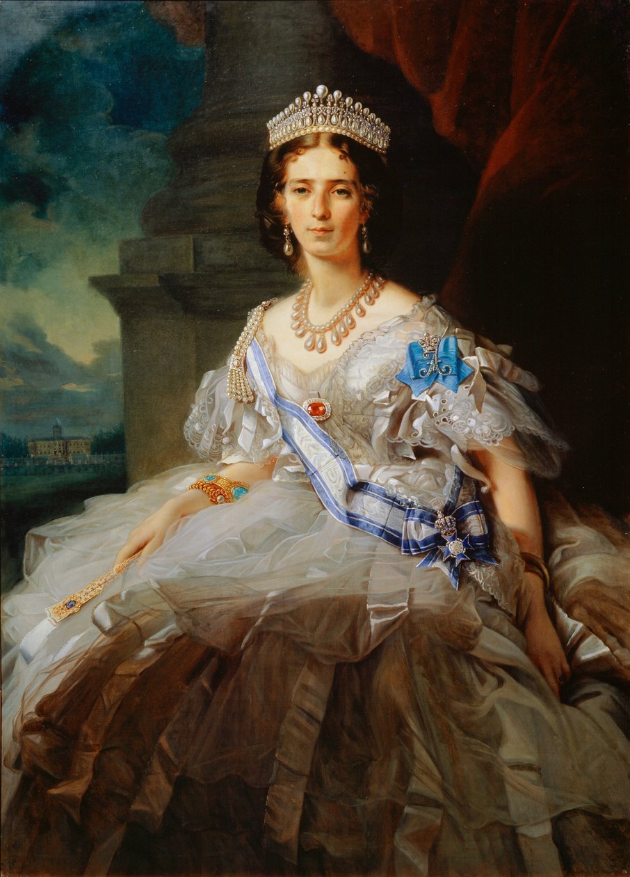 Portret księżniczki Tatiany Jusupowej, 1858 autorstwa Franz Xaver Winterhalter