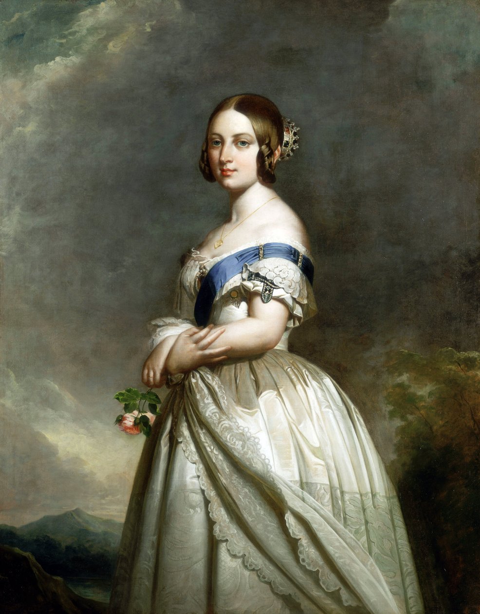 Portret królowej Wiktorii autorstwa Franz Xaver Winterhalter