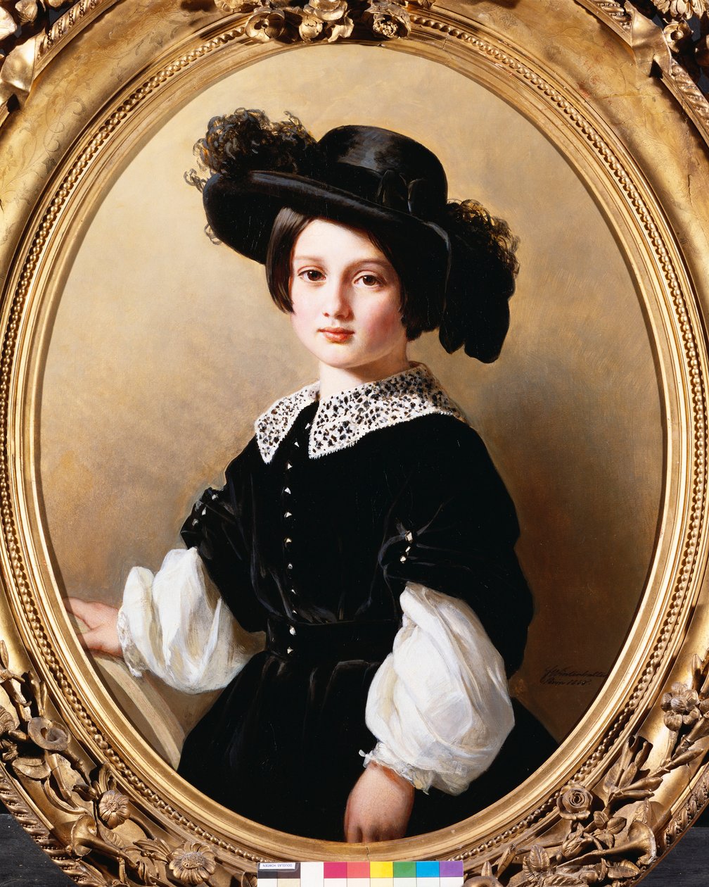 Portret młodej dziewczyny, 1850 autorstwa Franz Xaver Winterhalter
