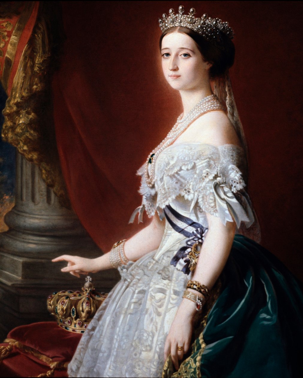 Portret cesarzowej Francji Eugenii (Eugenia de Montijo autorstwa Franz Xaver Winterhalter