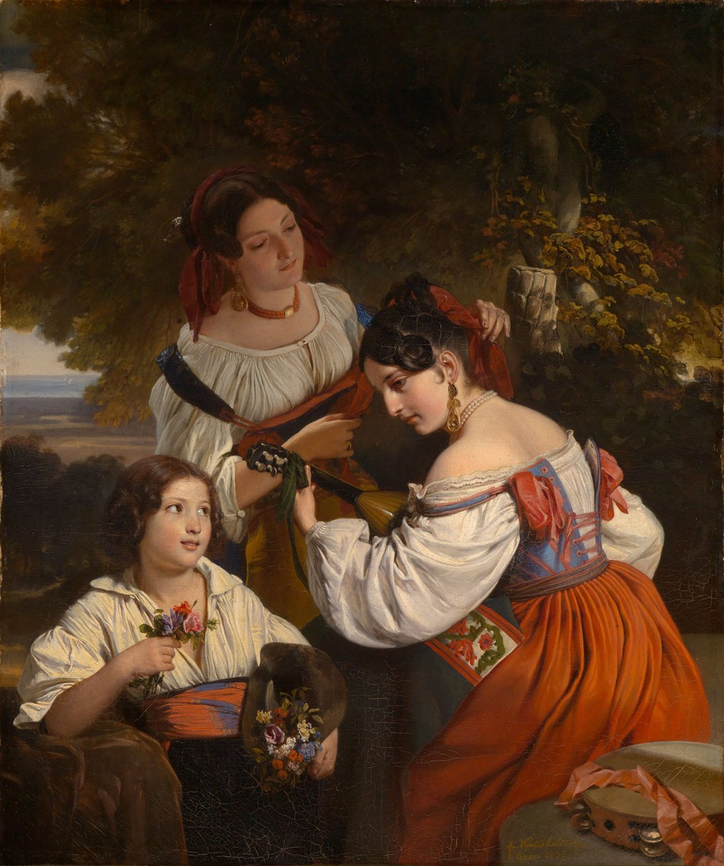 Rzymska scena rodzajowa autorstwa Franz Xaver Winterhalter