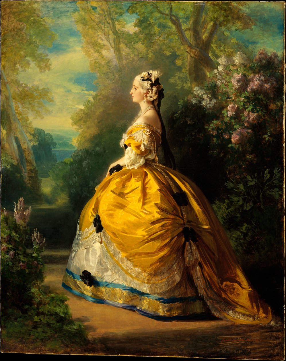 Cesarzowa Eugenia (Eugénie de Montijo, 1826-1920, Condesa de Teba) autorstwa Franz Xaver Winterhalter