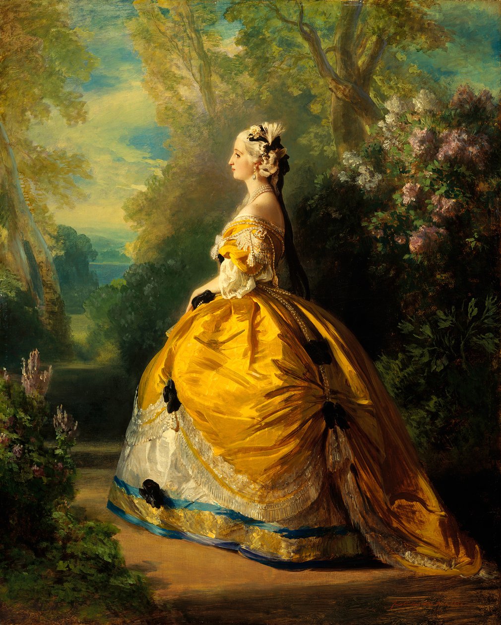 Cesarzowa Eugeniusz Eugeniusz de Montijo, 1826-1920, hrabina Teby, 1854. autorstwa Franz Xaver Winterhalter