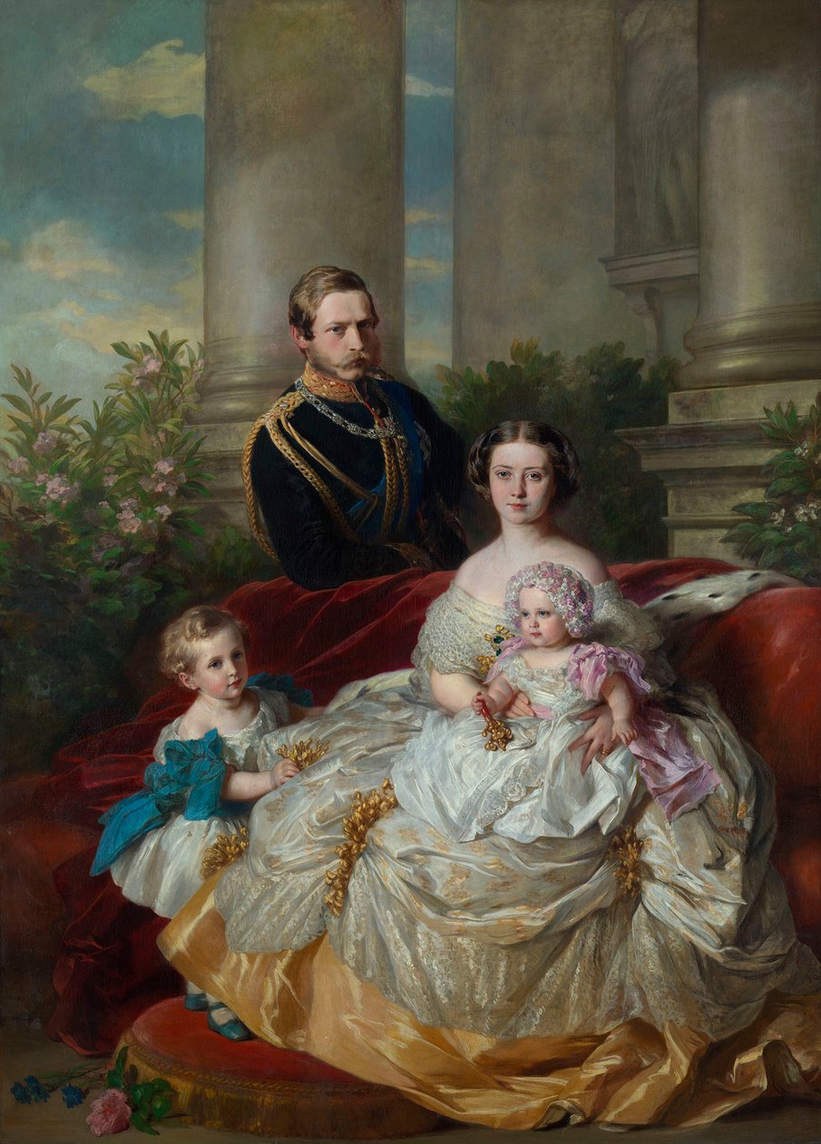 Rodzina księcia koronnego i księżnej koronnej Fryderyka Wilhelma Pruskiego autorstwa Franz Xaver Winterhalter
