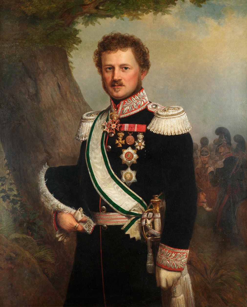 Portret Emila, księcia Hesji i Renu 1790-1858 , c. 1850. autorstwa Franz Xaver Winterhalter School of .