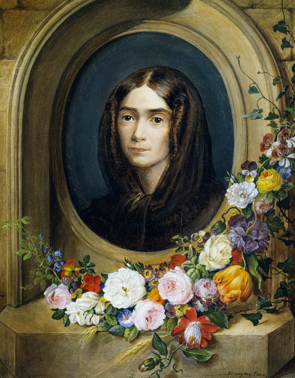 Portret Kathariny Petter (ur. 1849). Malarstwo Franza Xaviera Pettera (1791-1866) autorstwa Franz Xavier Petter