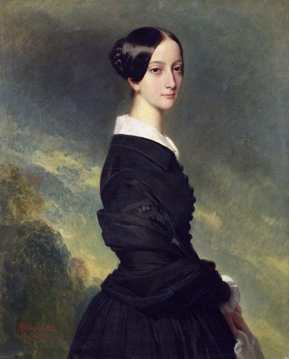 Portret księżnej Franciski Brazylii 1824-1898 , 1844. autorstwa Franz Xaver Winterhalter