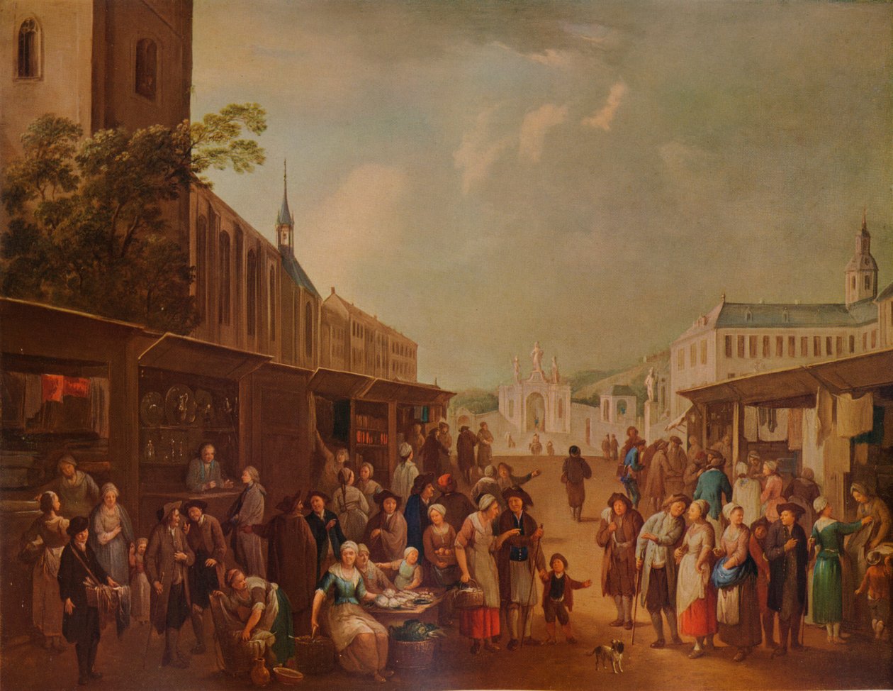 „Scena uliczna”, c1720, 1938 autorstwa Franz de Paula Ferg