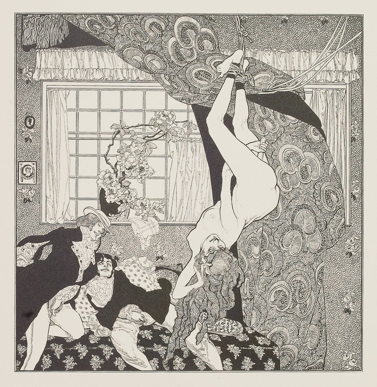 Ilustracja do Opowieści przy toaletce autorstwa Choisy Le Conin autorstwa Franz von Bayros