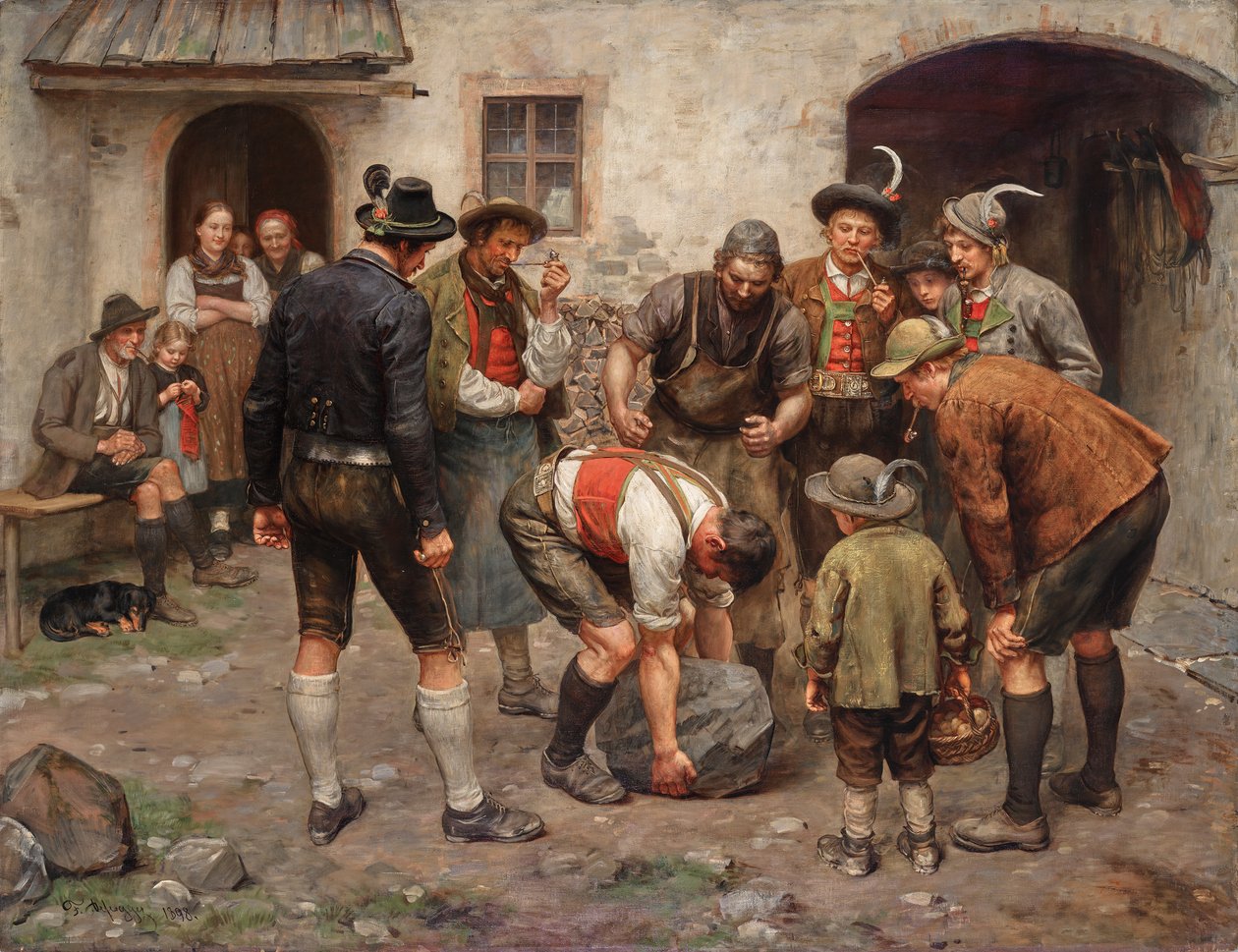 Rozgrywka autorstwa Franz von Defregger
