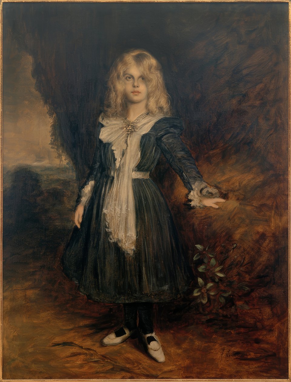 Portret córki Marion autorstwa Franz von Lenbach
