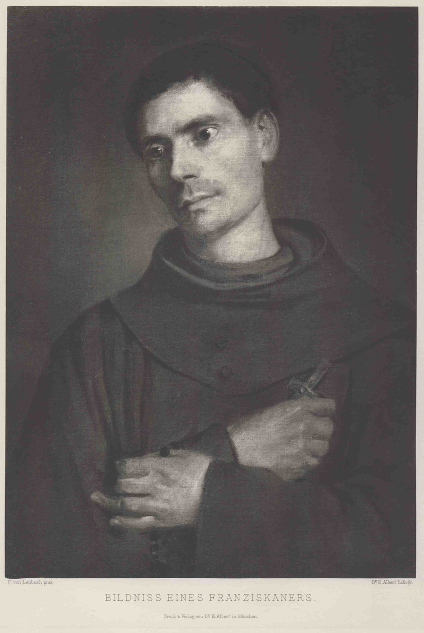 Portret franciszkanina autorstwa Franz von Lenbach