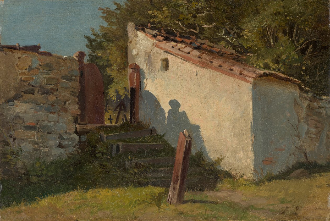 Wejście na cmentarz wiejski autorstwa Franz von Lenbach