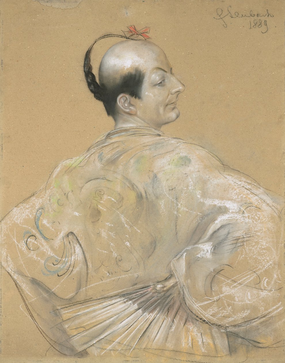 Konrad Dreher jako Ko-Ko autorstwa Franz von Lenbach