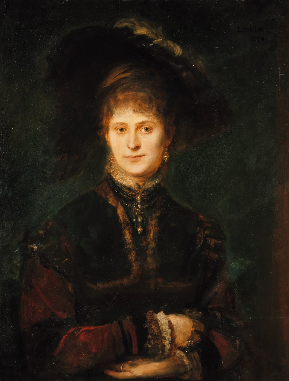 Magdalena Plach () autorstwa Franz von Lenbach