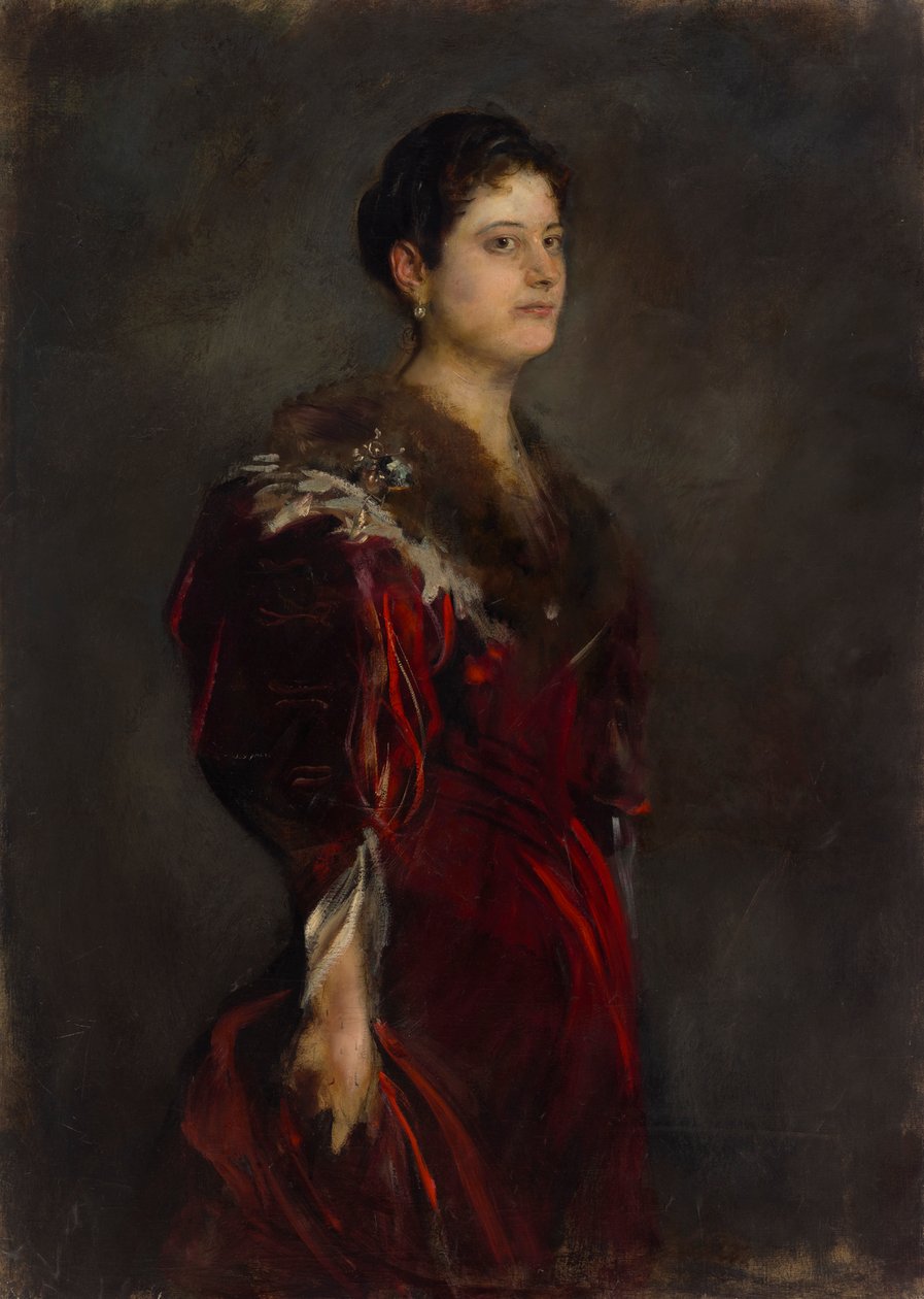 Marie, baronowa Harkányi autorstwa Franz von Lenbach