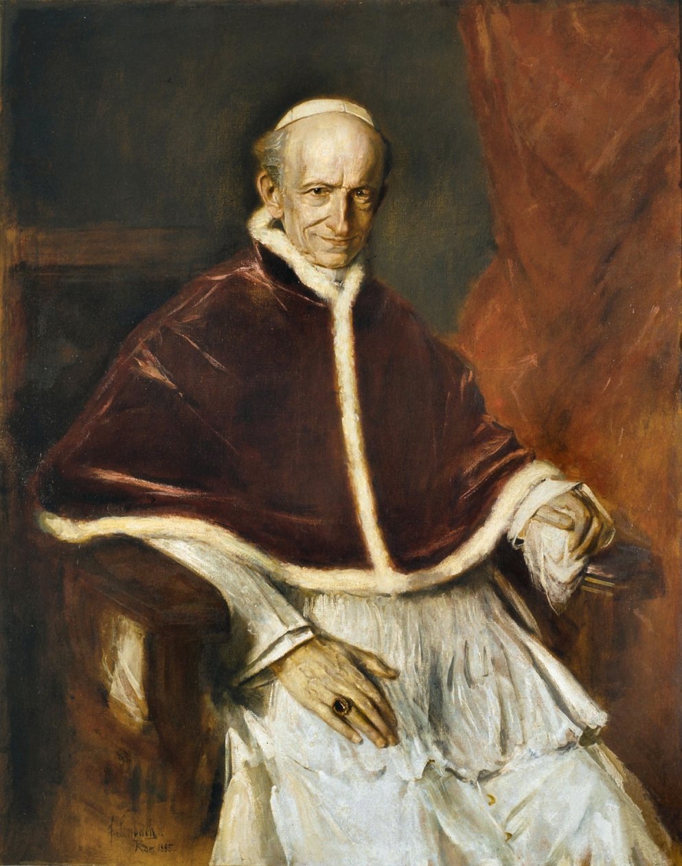 Papież Leon XIII autorstwa Franz von Lenbach