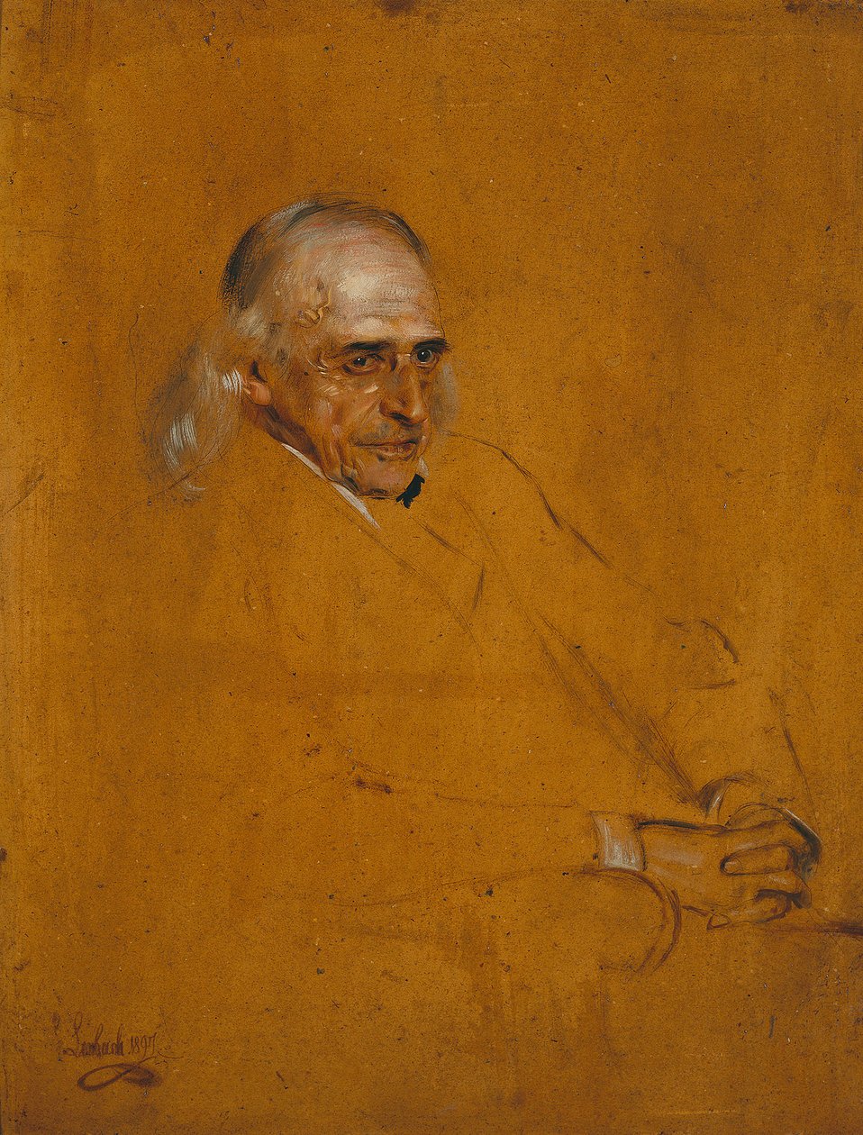 Theodor Mommsen. Studium autorstwa Franz von Lenbach