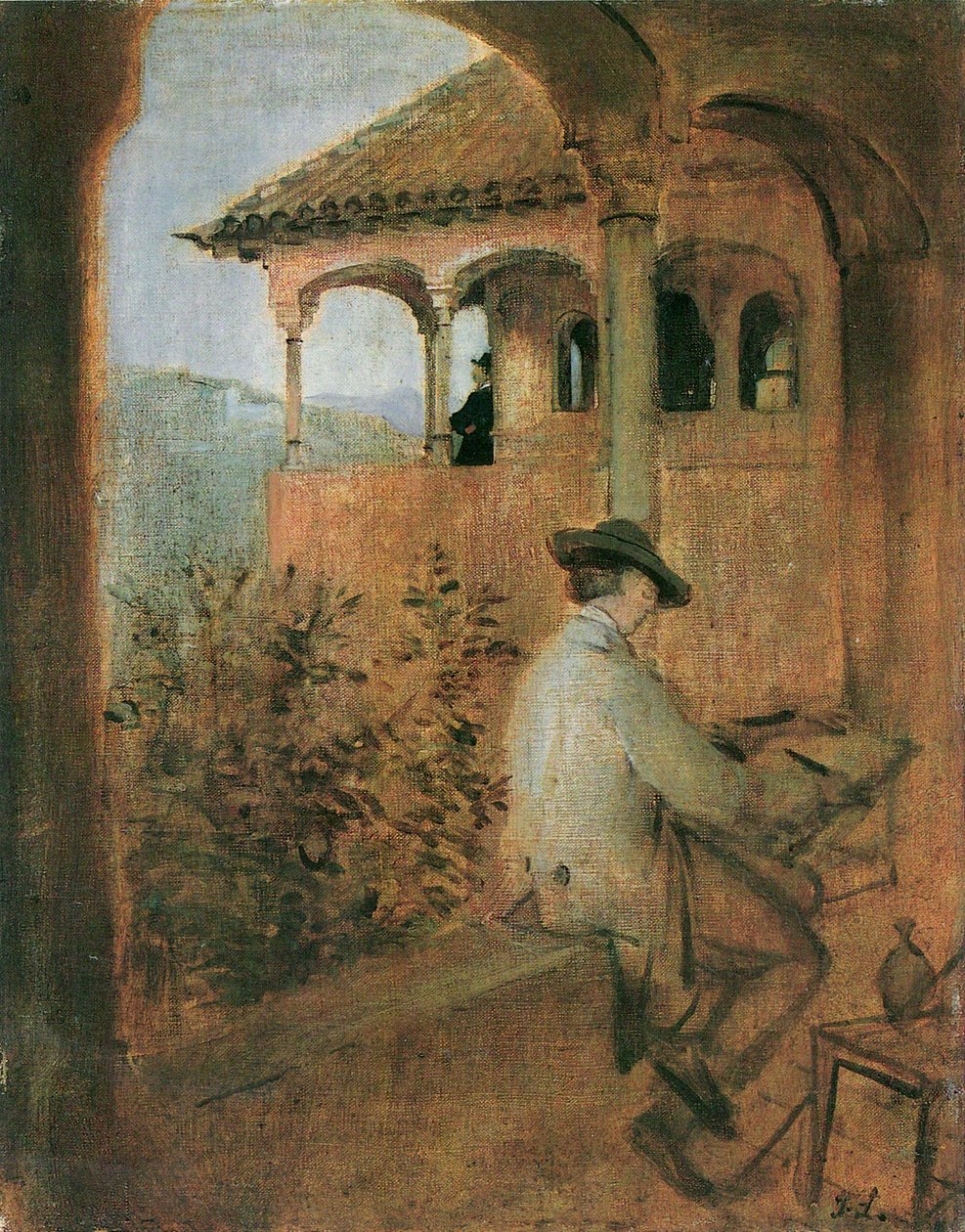 Tocador de la Reina w Alhambrze w Grenadzie autorstwa Franz von Lenbach