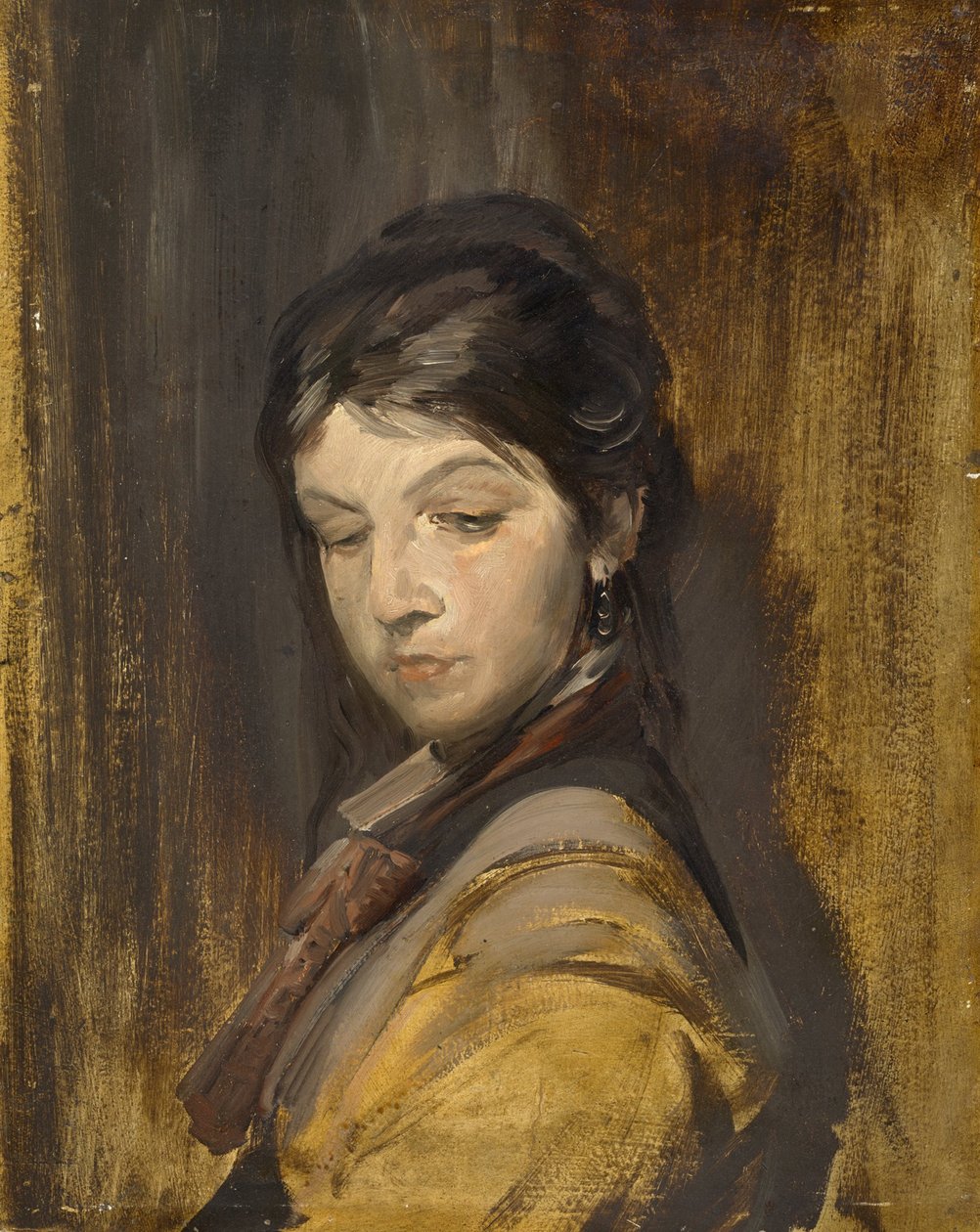 nieznana dziewczyna autorstwa Franz von Lenbach, Wilhelm Busch