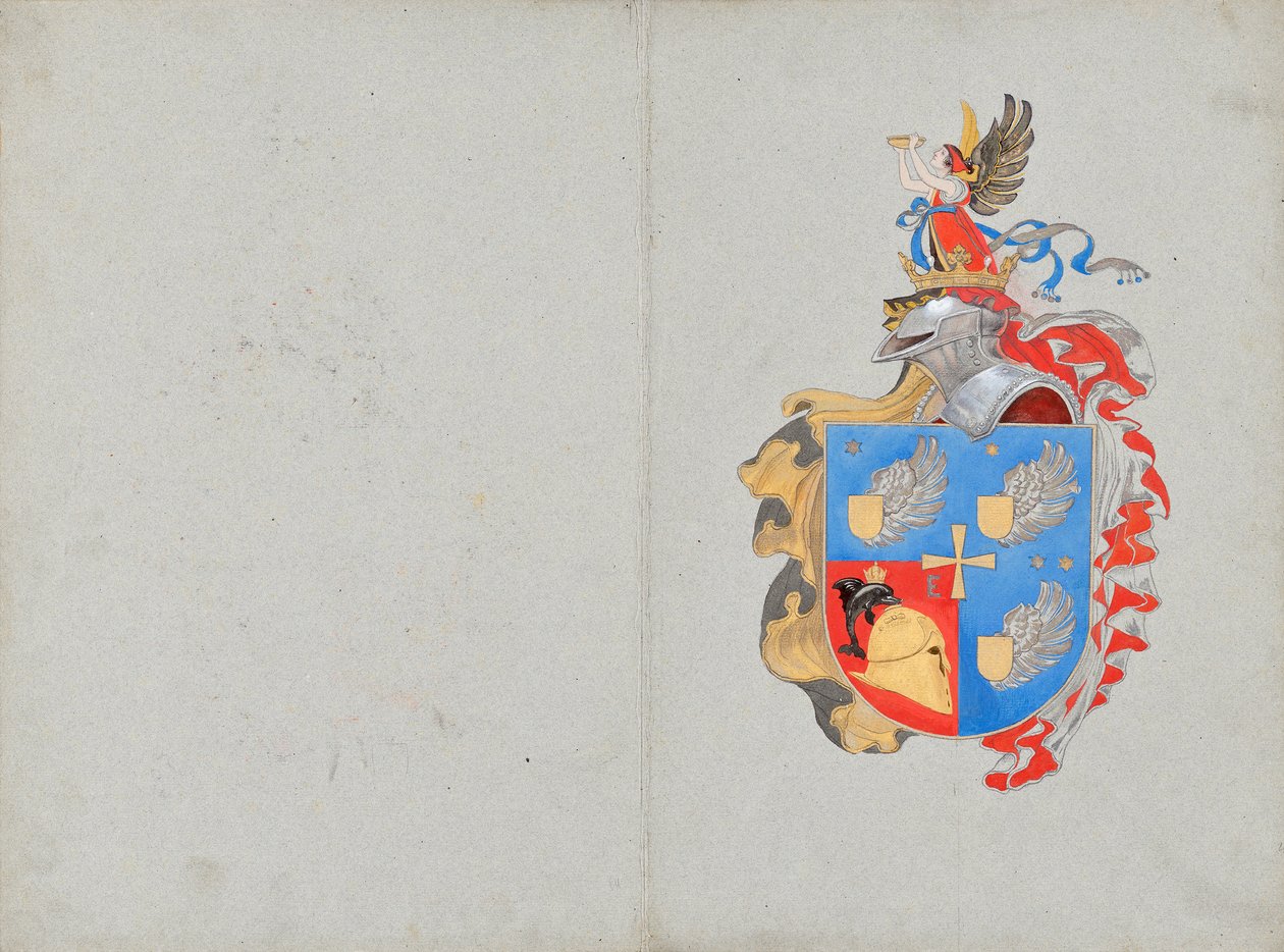 Projekt herbu rodzinnego autorstwa Franz von Matsch