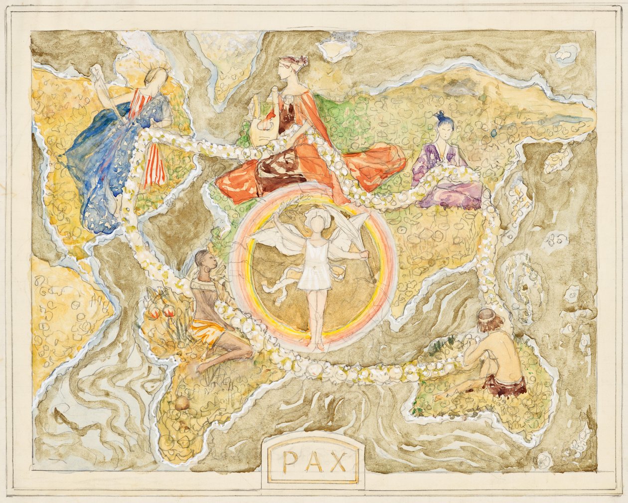 Pax (projekt gobelinu) autorstwa Franz von Matsch