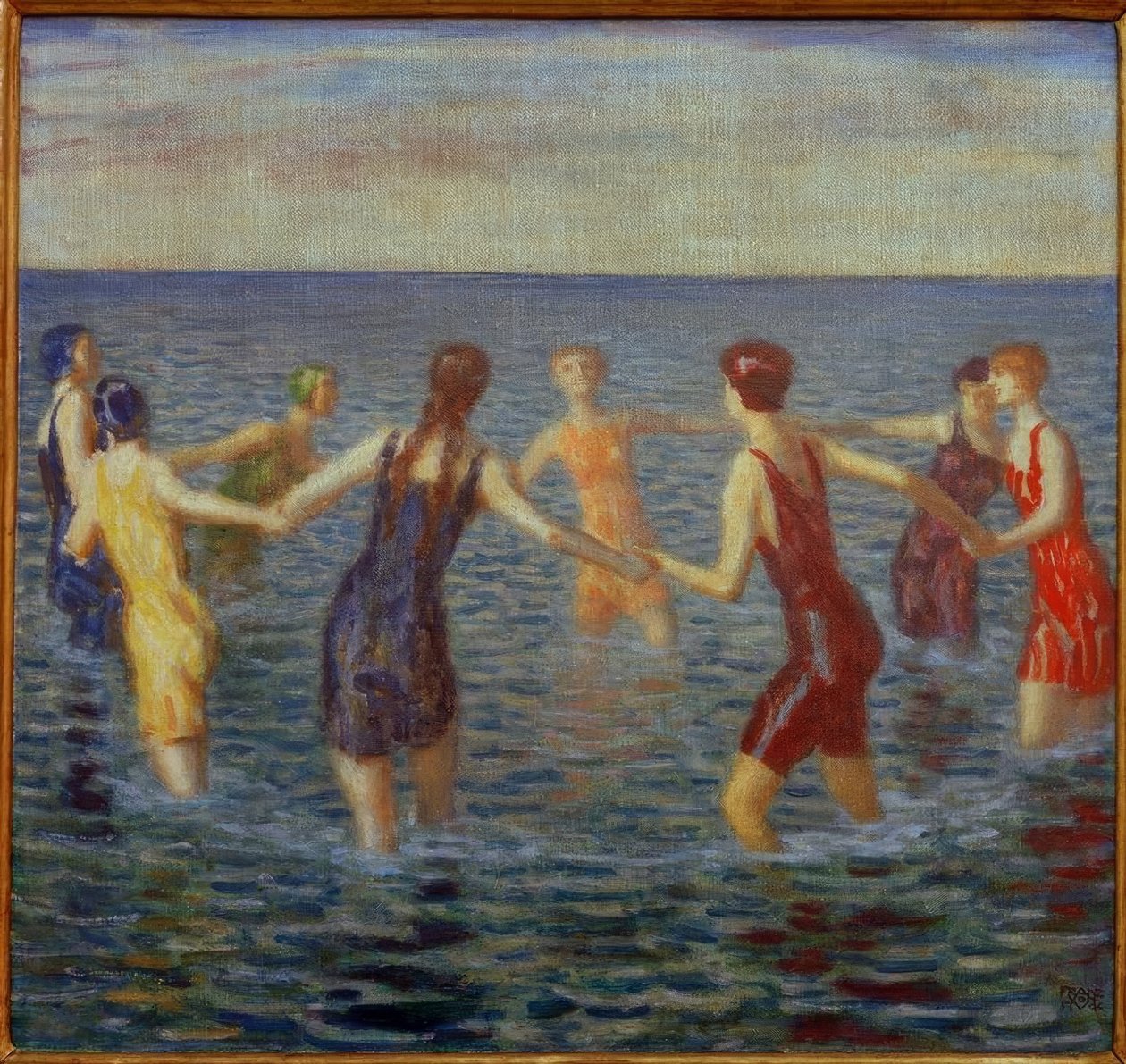 Kąpiące się kobiety autorstwa Franz von Stuck