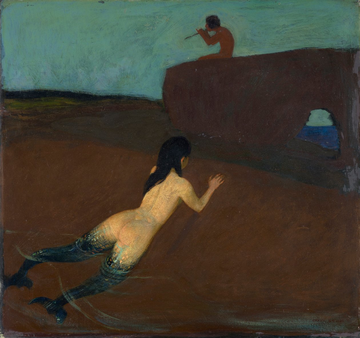 podsłuchiwanie autorstwa Franz von Stuck
