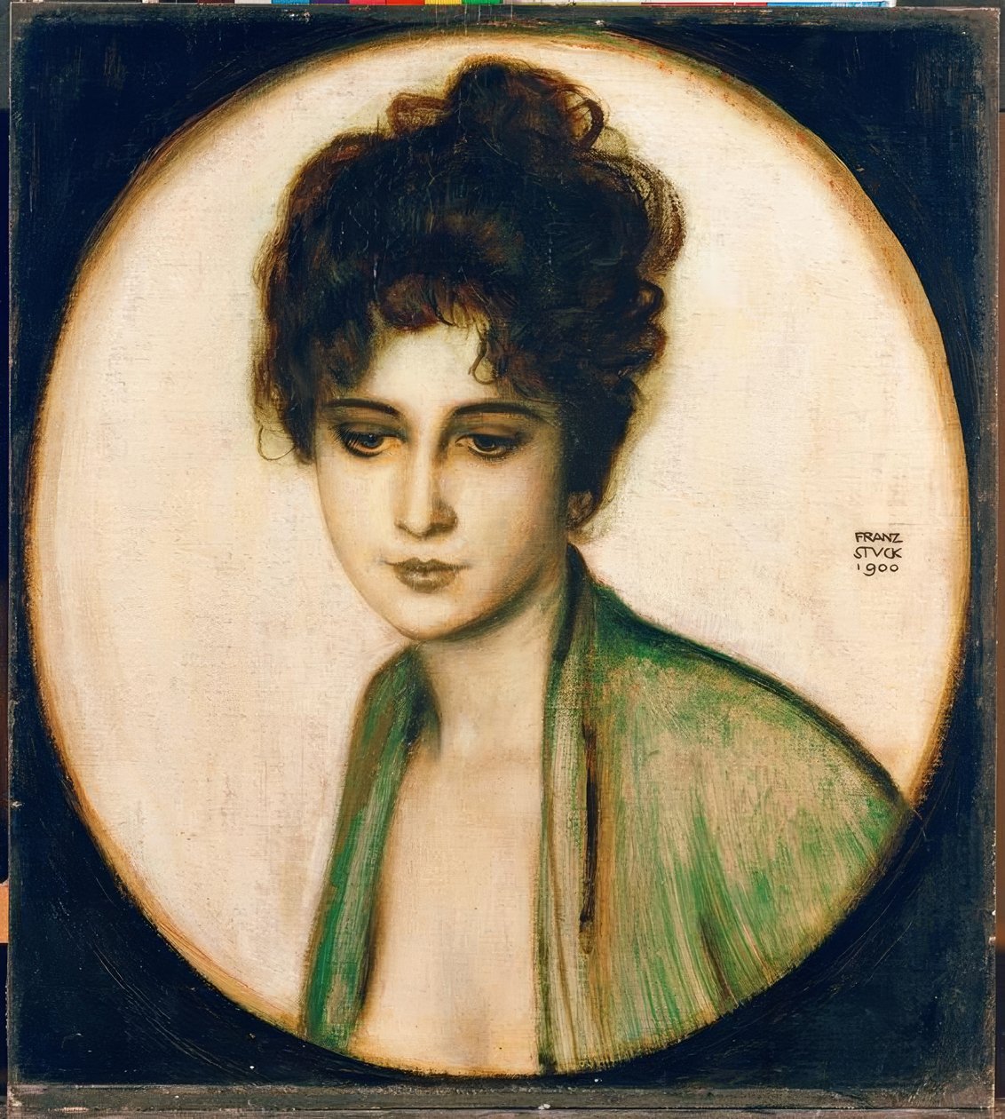 Franz von Stuck, portret pani Feez / obraz, 1900 autorstwa Franz von Stuck