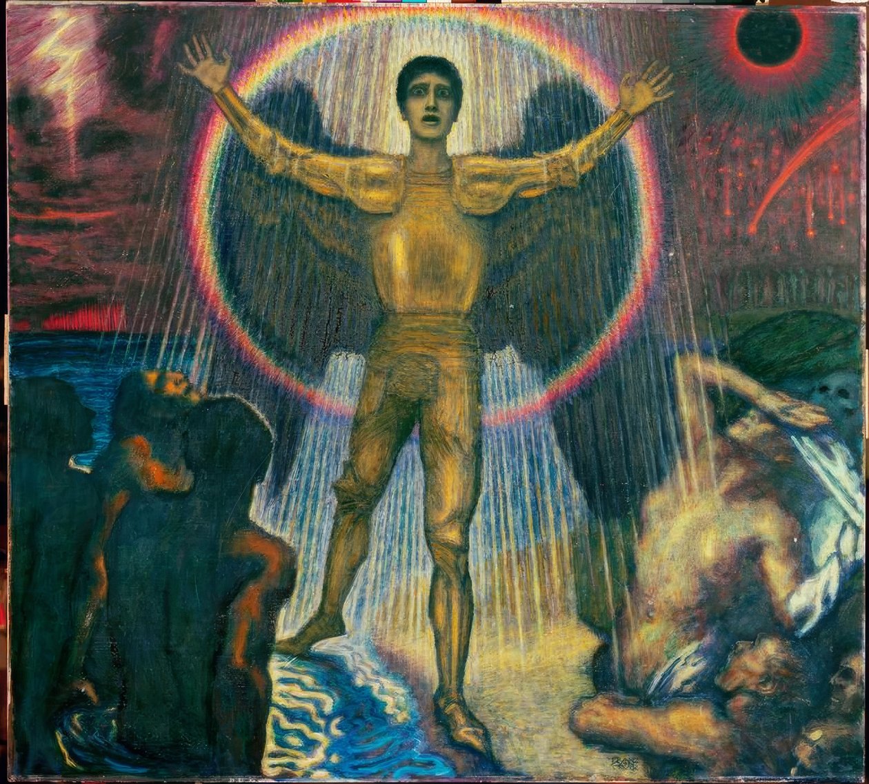 Franz von Stuck, Anioł Sądu / obraz, ok. 1922 autorstwa Franz von Stuck