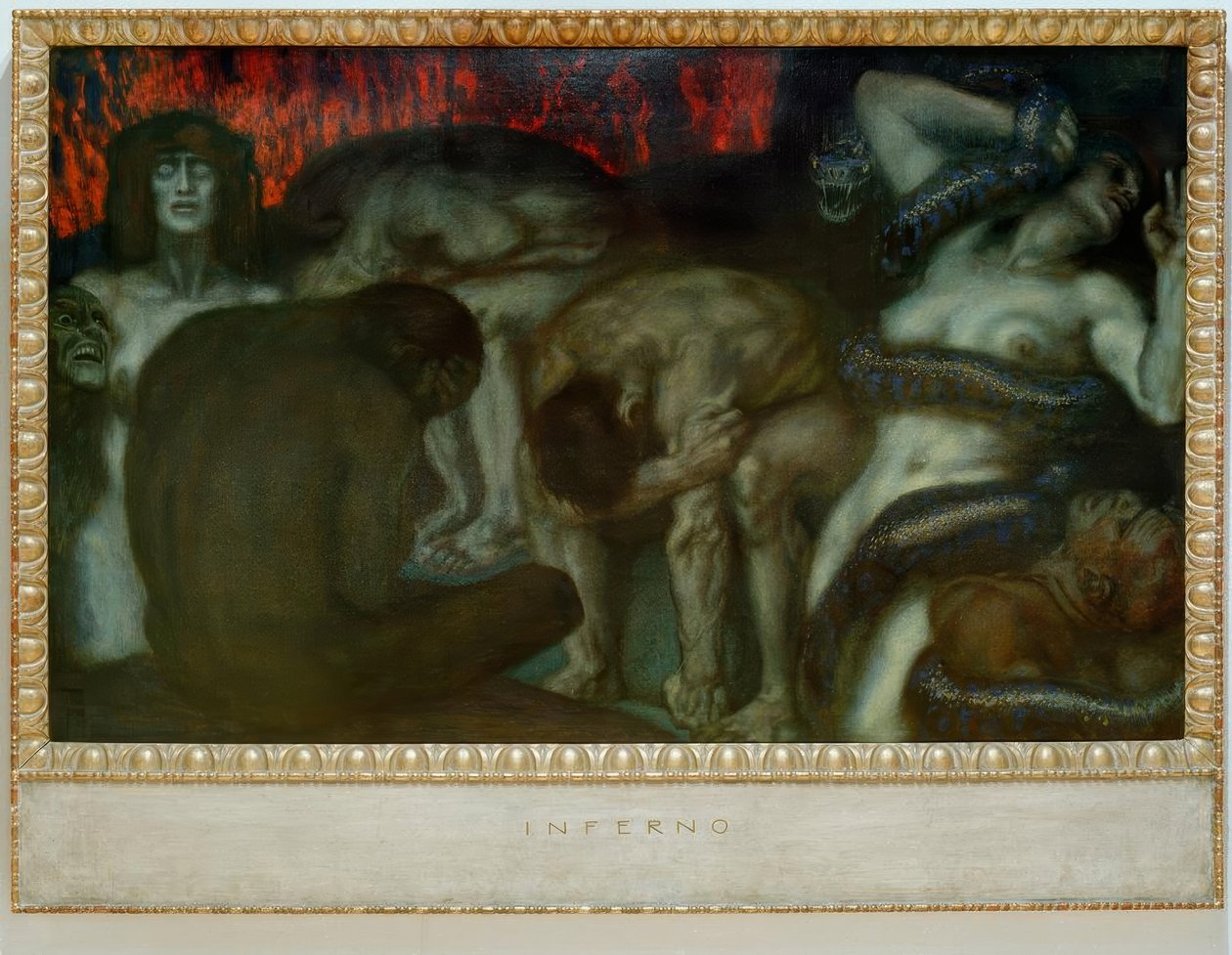 Piekło autorstwa Franz von Stuck