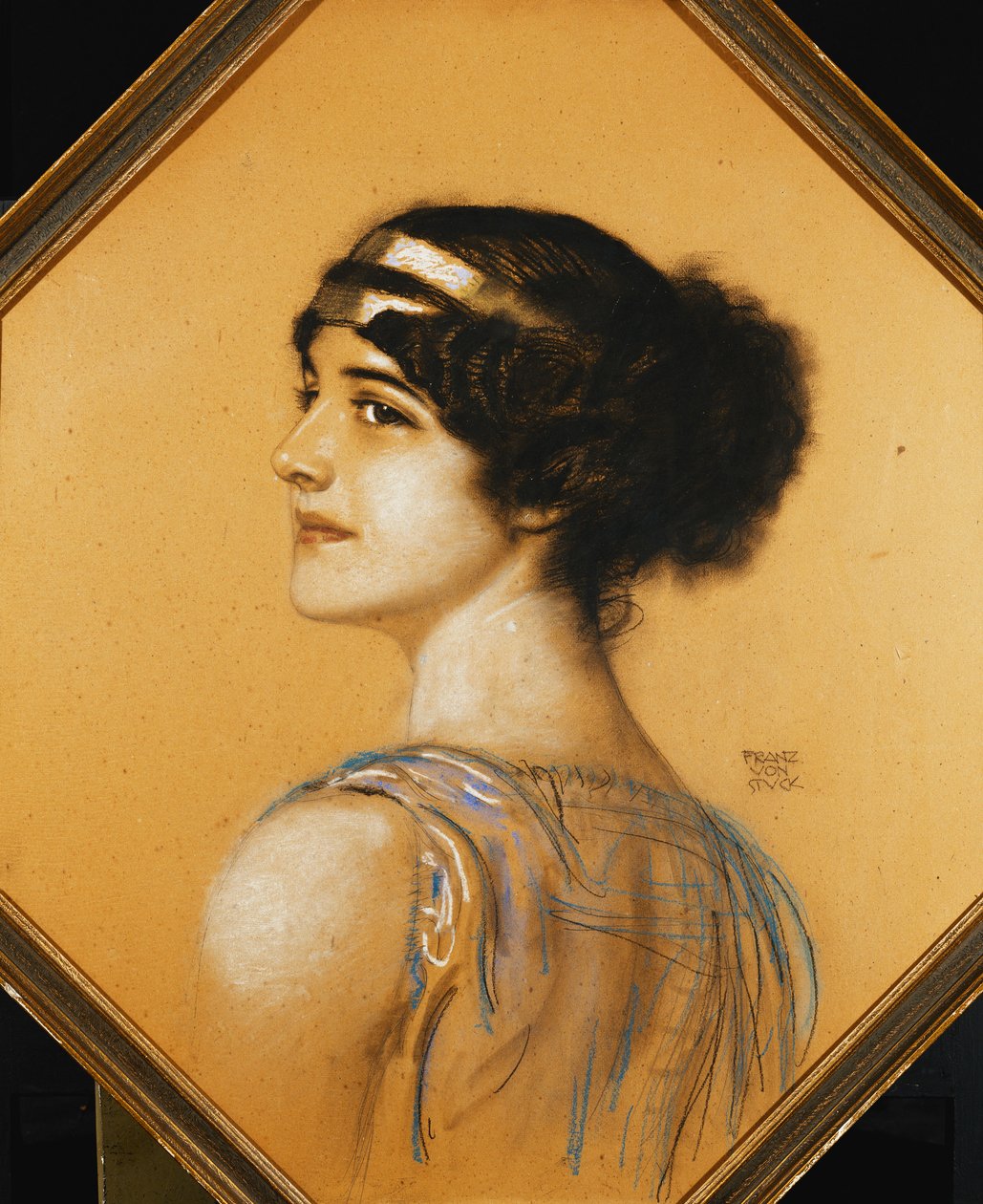 Portret córki artysty, Maryi, autorstwa Franz von Stuck