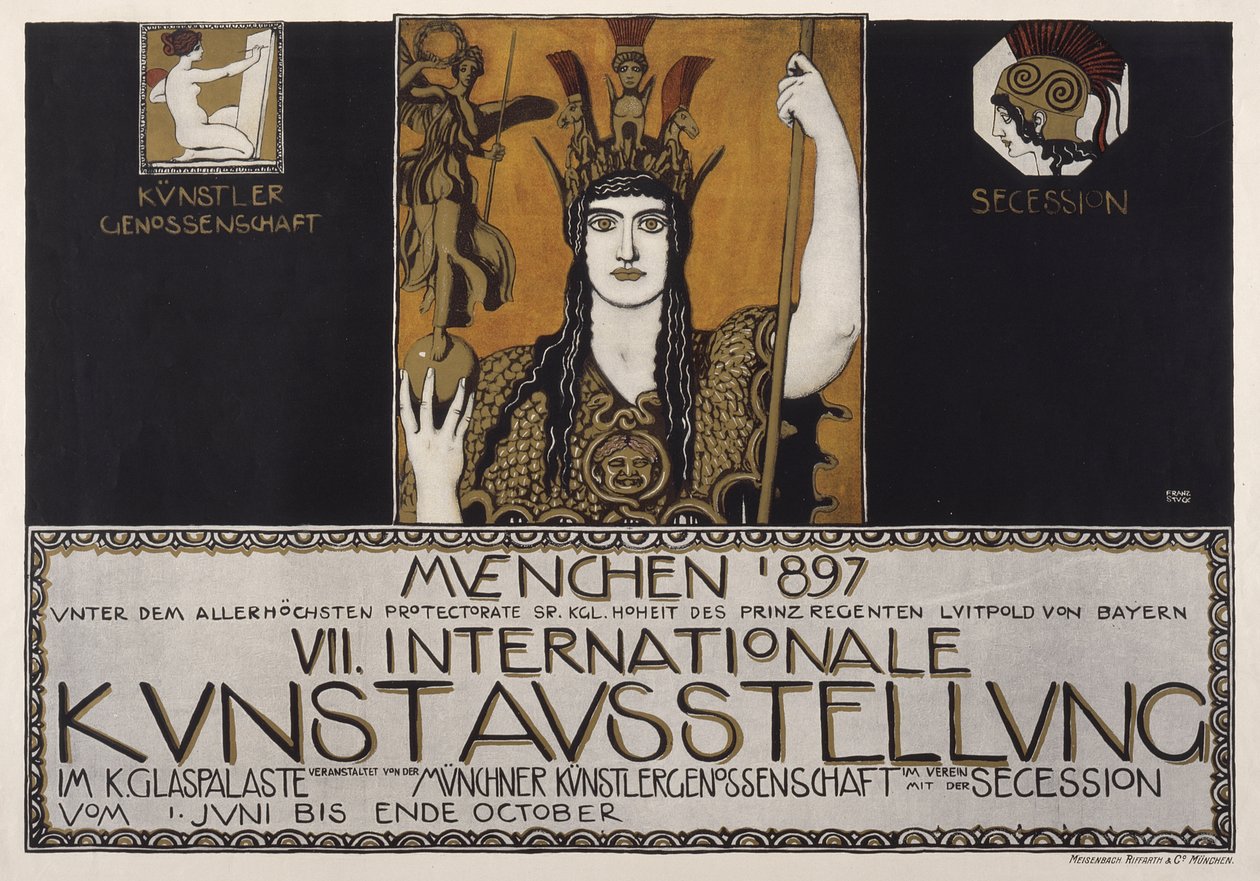 Siódma Międzynarodowa Wystawa Sztuki, Monachium 1897 autorstwa Franz von Stuck