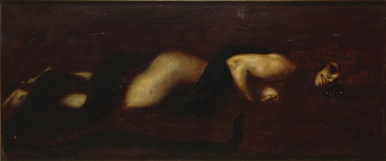 Grzech, 1899 autorstwa Franz von Stuck
