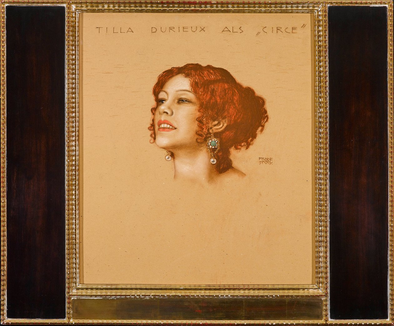 Tilla Durieux (1880-1971) jako Circe - Franz-Ritter (Franz Ritter) von Stuck (1863-1928). Pastel na tekturze autorstwa Franz von Stuck