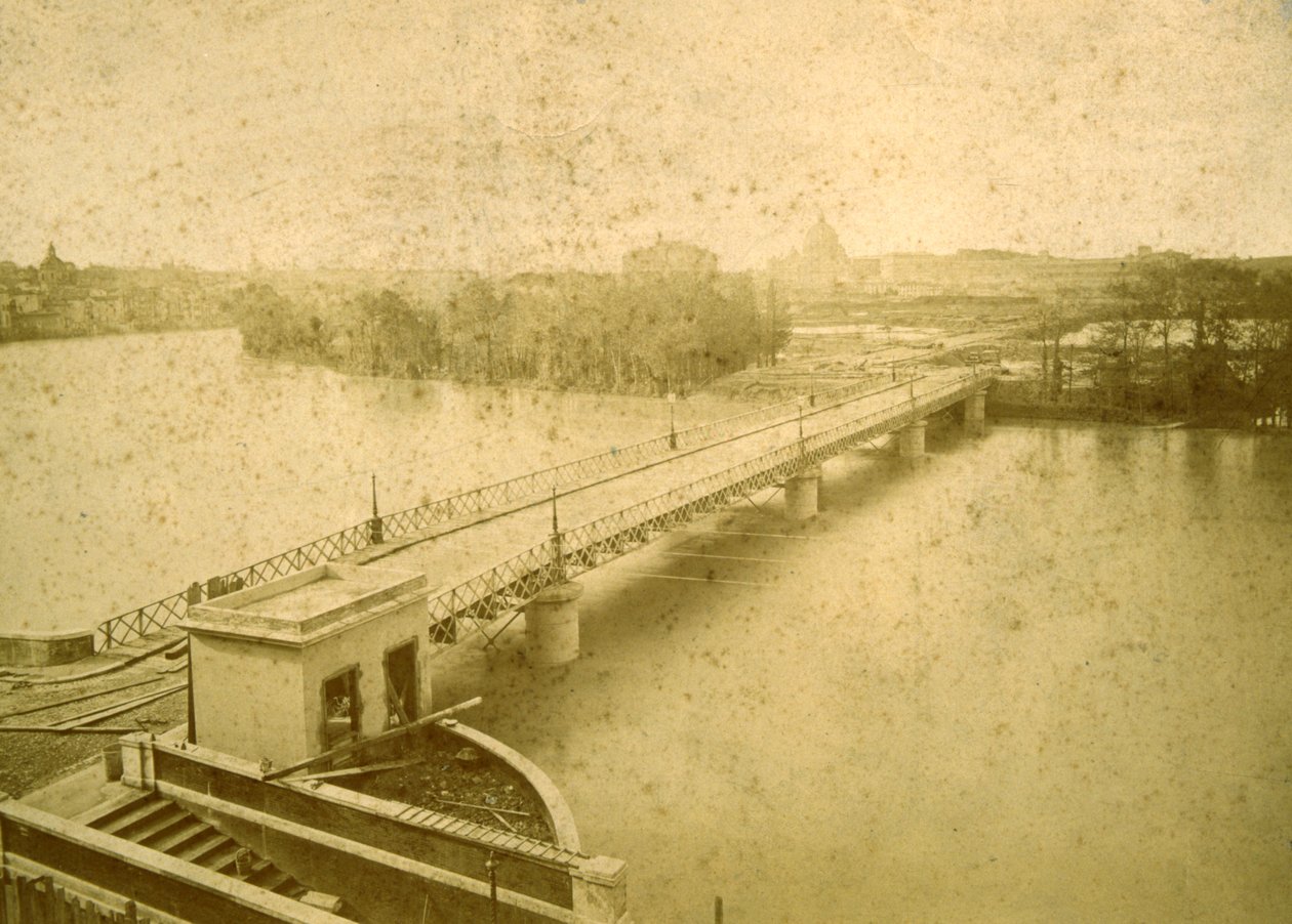 Porto di Ripetta podczas powodzi w 1878 roku, 1878 autorstwa Fratelli D