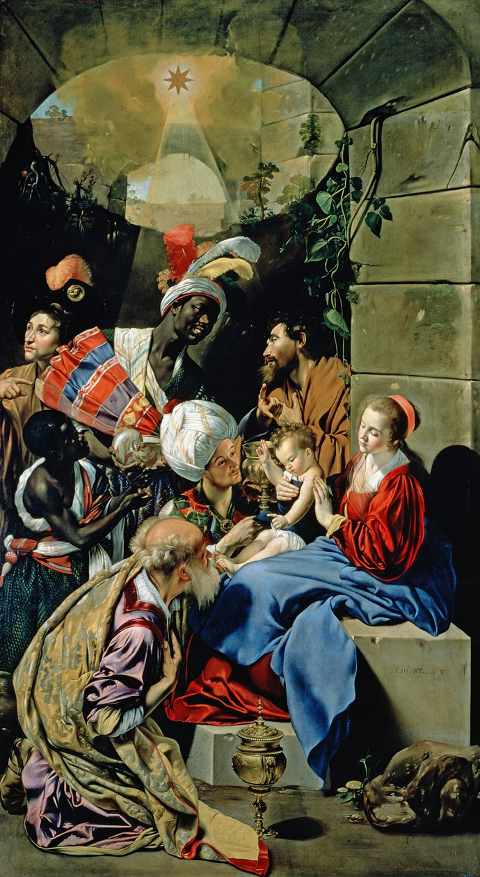 Adoracja Królów autorstwa Fray Juan Batista Maino or Mayno