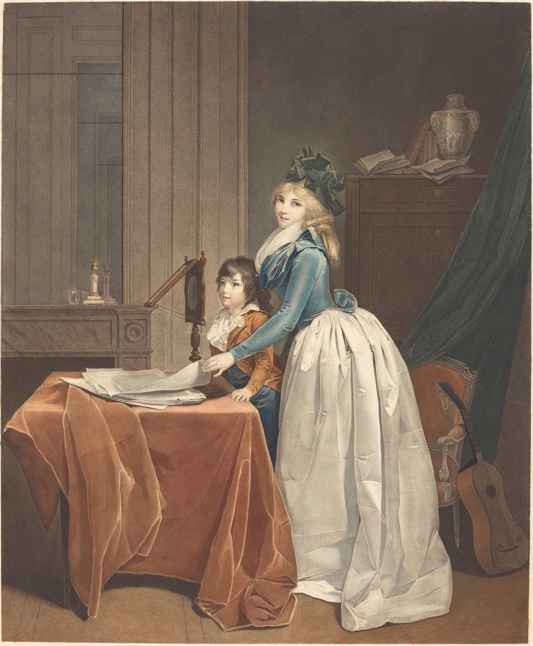 The Optical Viewer, ok. 1793 r. (wytrawianie i mycie) autorstwa Fréderic Cazenave