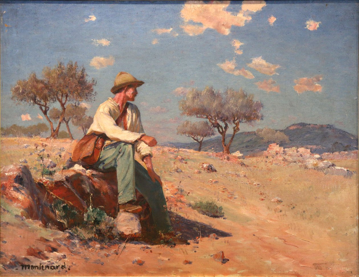 Rolnik na wsi Bessoise autorstwa Frederic Montenard