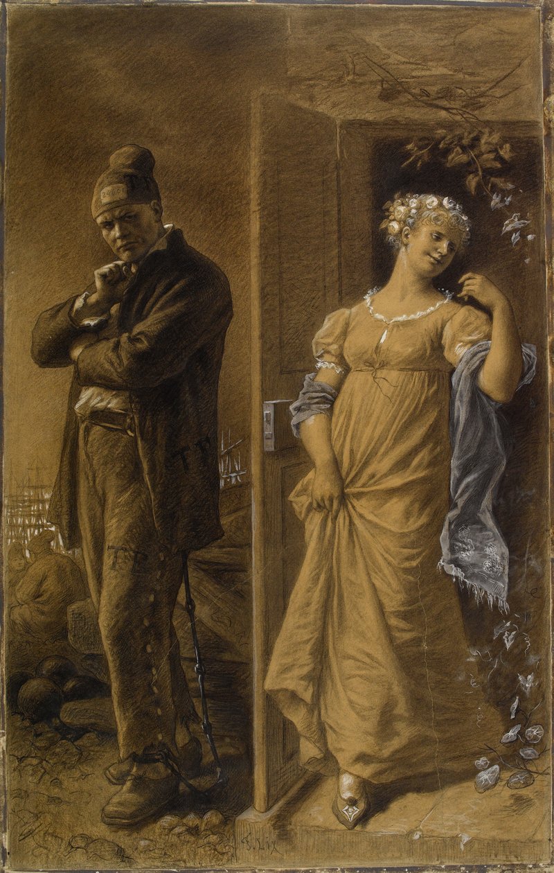 Frédéric Lix - Skazaniec i prostytutka (przycięte) autorstwa Frederic Theodore Lix