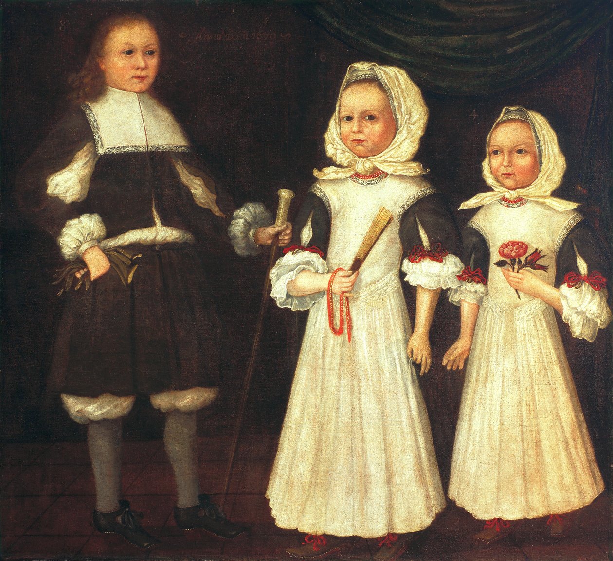 David, Joanna i Abigail Mason autorstwa Freake Gibbs Painter