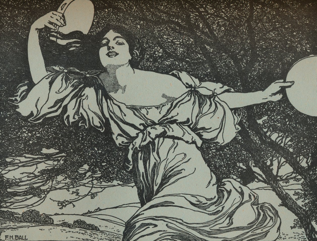 Bachantka, XX w. 1914-1915 autorstwa Fred Hammersley Ball