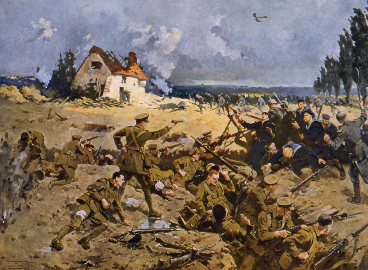 Ósmy Maj (olej na płótnie) autorstwa Fred Roe