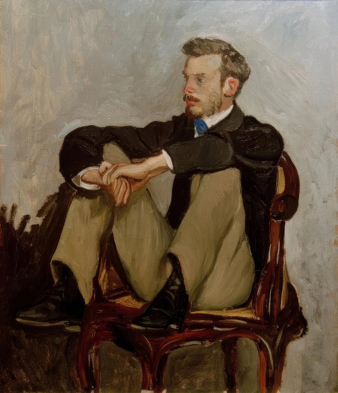 Pierre-Auguste Renoir autorstwa Jean Frederic Bazille