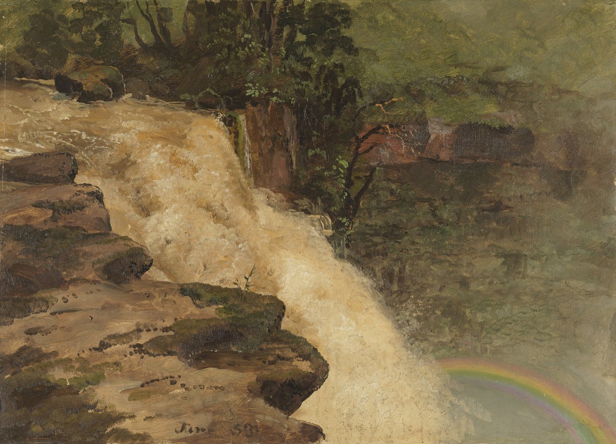 Wodospad w Kolumbii autorstwa Frederic Edwin Church