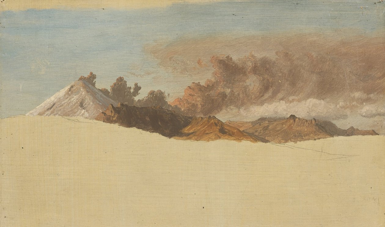 Cotopaxi widziana z Ambato, Ekwador autorstwa Frederic Edwin Church