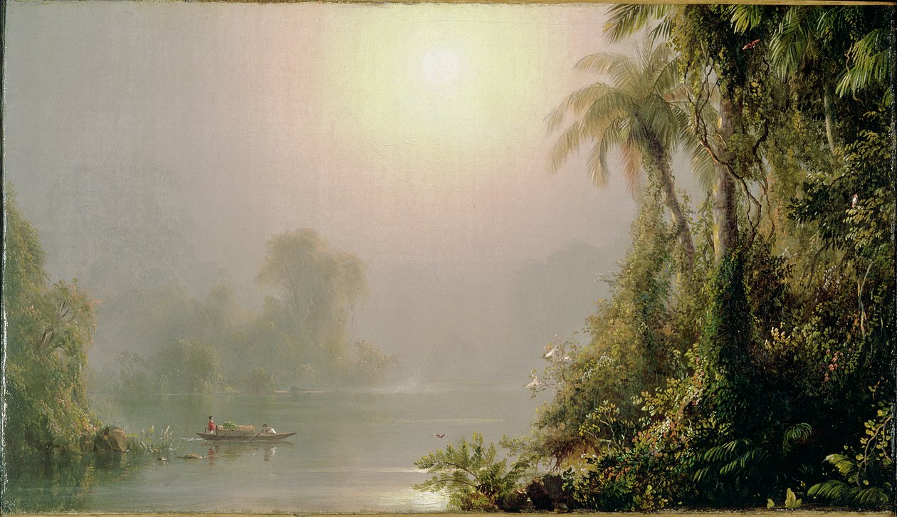 Poranek w tropikach, ok. 1858 autorstwa Frederic Edwin Church