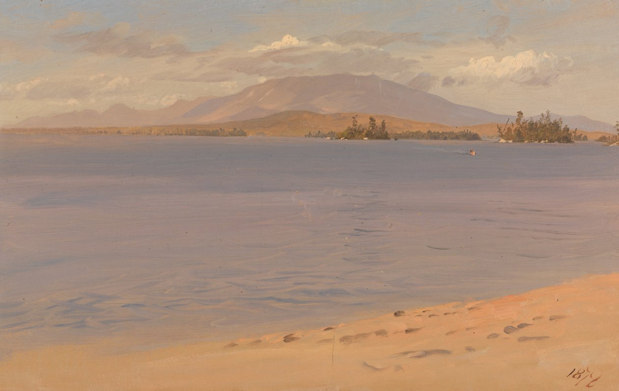 Góra Katahdin z jeziora Millinocket autorstwa Frederic Edwin Church